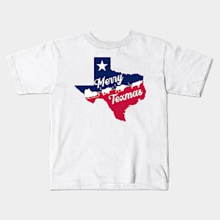 Merry Texmas - Flying Santa Kids T-Shirt